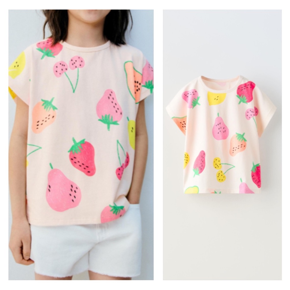 NWT Zara organic cotton t shirt 4Y (3-4Y)